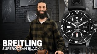 Breitling Superocean Black Watches Review  SwissWatchExpo [upl. by Nyliuqcaj]