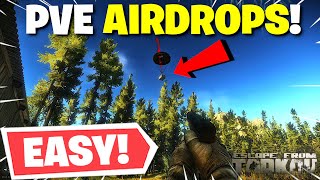 Escape From Tarkov PVE  How To Get Airdrops amp Loot Them STRESS FREE [upl. by Conti]