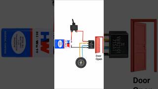 Door Open Alarm Circuit using Hall Effect Sensorshorts youtubeshorts viral trending gktechnical [upl. by Chatterjee694]