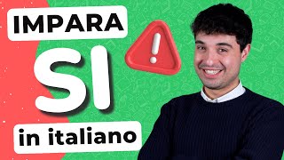 How to use SI in Italian riflessivo impersonale passivante [upl. by Ahsrop]