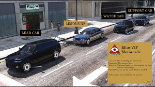 Elite VIP Motorcade Private Security Service GTA 5 Mod [upl. by Hendry]