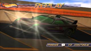 Hot Wheels World Race 24x7 on Pyramid Run In Game Replay [upl. by Anialeh259]