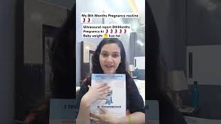 8th month pregnancy🤰 ultrasound report aa gya hai  Baby weight kya hai 🤔 video vlog pregnany [upl. by Maag]