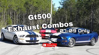 5 Gt500s and their Exhaust Setups quot0709quot [upl. by Dorene]