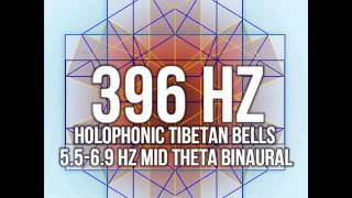 396 Hz Solfeggio with Evening Theta Binaurals and Holophonic Tibetan Bells [upl. by Zoeller]