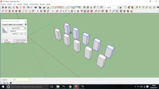 Matrices lineales en SketchUp [upl. by Vaas394]