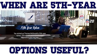 Should You Use 5thYear Options Or Not Madden FixMaddenFranchise [upl. by Mirilla]