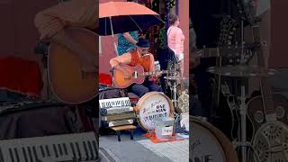 Street musician performs in French Quarter in New Orleans neworleans livemusic musician [upl. by Rintoul436]