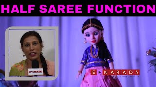 Half saree function  plate decoration ideas  puberty ceremony  dolls clothes [upl. by Valene]