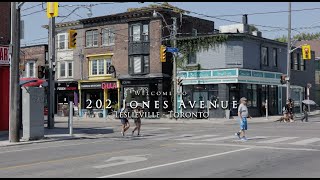 202 Jones Avenue Toronto  Leslieville [upl. by Ennayoj]