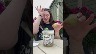 🌟FOOD REVIEW 🌟 JERSEY PICKLES PICKLED TOMATOES 🌟 RATING 110 🌟 shorts foodreview pickles crunch [upl. by Nosecyrb]