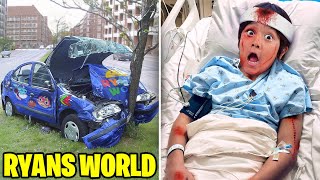 Ryans World ALMOST DIED in a Car Crash VERY SAD [upl. by Sasnak589]