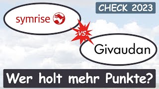 Symrise vs Givaudan Aktienanalyse Wer holt mehr Punkte – KurzCheck 2023 günstig bewertet [upl. by Rambort]