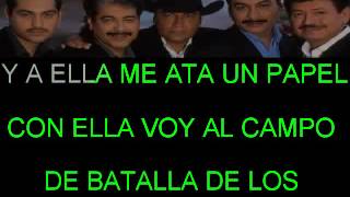 INFIEL POR AMOR TIGRES DEL NORTE KARAOKE [upl. by Reece]