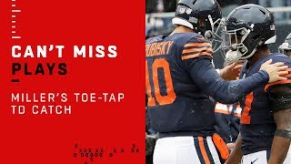 Trubisky to Miller for the Ridiculous ToeTap TD Catch [upl. by Ellivnarg]