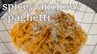 Spicy Anchovy Spaghetti  Umami Pasta Flavour Sensation  Ten Minute Meal [upl. by Rachael15]