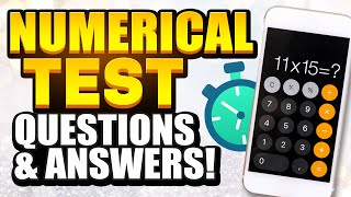 NUMERICAL REASONING TEST QUESTIONS amp ANSWERS How to PASS a Numerical Reasoning Test with 100 [upl. by Carnahan388]