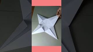 Christmas Star 🌟 Craft  Christmas Decoration ideas short artandcraft [upl. by Anelah97]