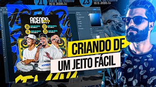 COMO FAZER FLYER AGENDA SEMANAL NO PHOTOSHOP [upl. by Shadow]