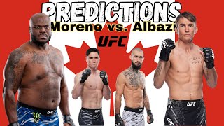 UFC Moreno vs Albazi Predictions [upl. by Marjie]