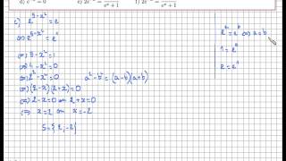 Fonction exponentielle Exercice Résoudre des équations avec des exponentielles  première spé maths [upl. by Adnarb]