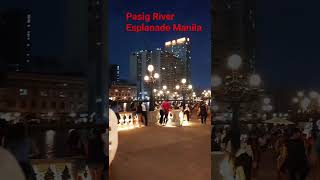 Pasig River Esplanade Manila the newest attraction river park in Manila philippines manila asean [upl. by Llejk]