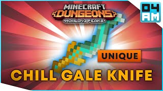 CHILL GALE KNIFE Full Guide  Gameplay amp Where To Get It in Minecraft Dungeons Howling Peaks DLC [upl. by Inglebert]