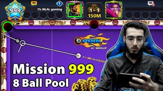 8 ball pool 999 Level Mission [upl. by Matusow191]