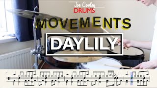 Daylily  Movements  Drum Cover and Live Transcription [upl. by Arnon76]