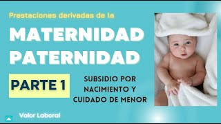 Prestación por nacimiento y cuidado de menor TRLSS  Maternidad y Paternidad [upl. by Hterrag]