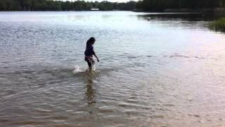 Brndha and briyan playing in Frensham pond [upl. by Mckenna]