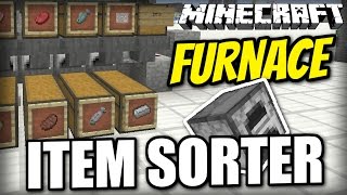 Minecraft Bedrock  ITEM SORTER 🗃️  Furnace  Tutorial  MCPE  Xbox  Switch  Windows 10 [upl. by Teleya]