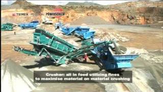 Powerscreen 1300 Maxtrak Cone Crusher and Chieftain 2100X screen combination  San Diego09 [upl. by Surbeck]