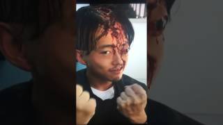 BEHIND The SCENES WALKING DEAD  Glenn amp Abraham  Season 7  Glenn Death Mask [upl. by Amelita]