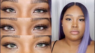 MY COLORED CONTACTS  Solotica Hidrocor Mel Ocre amp Ambar Comparison  Kayla Jay [upl. by Ilsel]