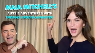 Maia Mitchell Reveals The Aussie Induction She Gave Thomas BrodieSangster [upl. by Ainecey]