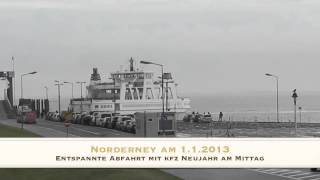 Norderney FrisiaFähre bei der Abfahrt [upl. by Frerichs265]