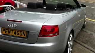 2009 09 PLATE AUDI A4 20 TDI S LINE CONVERTIBLE  SILVER [upl. by Mor]