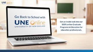 Go Back to School with the University of New Englands Online Graduate Programs in Education [upl. by Nessaj]