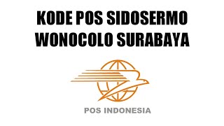 Kode Pos Kel Sidosermo Wonocolo Surabaya [upl. by Annohsed]