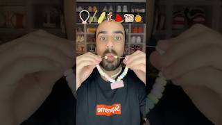 Food ASMR Eating a Supreme Smarties Candy Necklace 😍 asmr food satisfying mukbang [upl. by Desirae305]