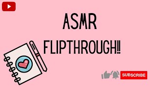 Flipthrough of my SelfCare Planner ASMR [upl. by Malcah]