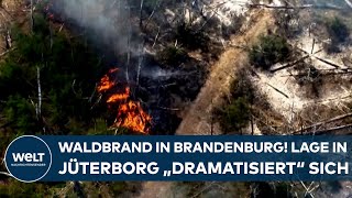 BRANDENBURG Die Lage quotdramatisiertquot sich Wind facht das Feuer in Jüterborg weiter an [upl. by Marna826]