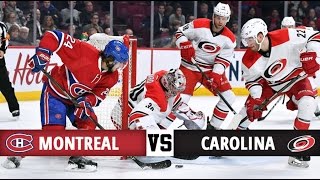 Montreal Canadiens vs Carolina Hurricanes  Season Game 21  Highlights 211116 [upl. by Mcgill]