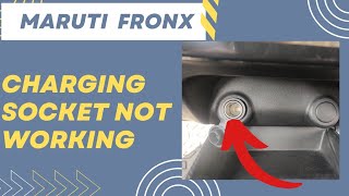 Maruti Fronx  Charging Socket not working diy chargingproblem [upl. by Acnairb]