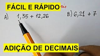 COMO SOMAR NÚMEROS COM VÍRGULA ⏐ ADIÇÃO DE NÚMEROS DECIMAIS [upl. by Gregor]