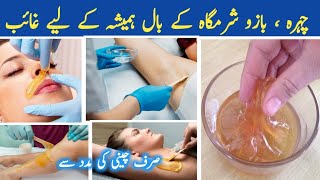 Best Hair Removal Cream  Permanent Hair Remove At Home  Sugar Wax DIY  Simple Food Style [upl. by Elwaine]