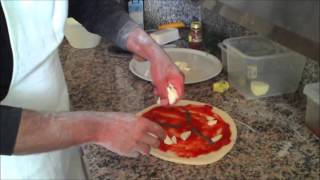 Angelo Preparazione pizza con alici [upl. by Dibbell]