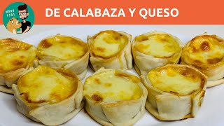 Cómo Hacer Canastitas de Calabaza y Queso con Tapas de Empanada  Relleno Extra Cremoso  MONO 1981 [upl. by Gilliette]