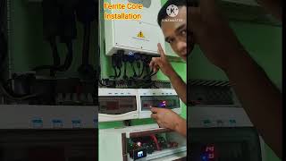 FERRITE CORE INSTALLATION TO HIGH FREQUENCY DEYE HYBRID INVERTER [upl. by Aened]